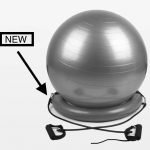 كرة تمارين مع حبال مقاومة