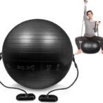 كرة تمارين مع حبال مقاومة