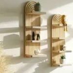 رفوف الحائط الخشبية العائمة