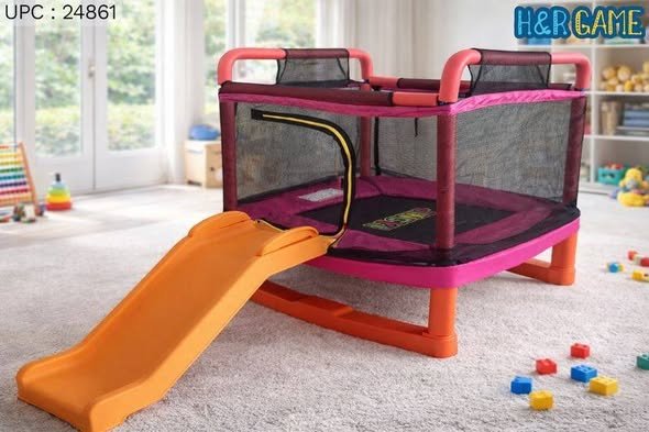 672670475_987455873610039_8905398423633222881_n ترامبولين مع زحليقة مخصصاً للأطفال، - الصورة 1