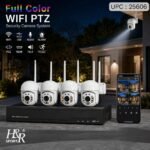  نظام كاميرات مراقبة لاسلكي متكامل (WiFi PTZ Security Camera System)